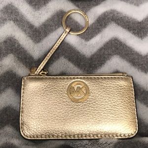 Michael Kors key pouch- Gold